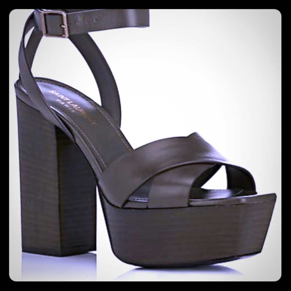 Brand New Saint Laurent Farrah grey 39